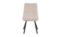 Set Masă Living Extensibilă DTM0101CS Bej cu 4 Scaune Tapițate DCM1801CF Bej