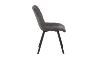 Set Masă Living Extensibilă Blat Ceramic KJT416 Alb-Cappuccino cu 4 Scaune DCM1801CF Gri 4