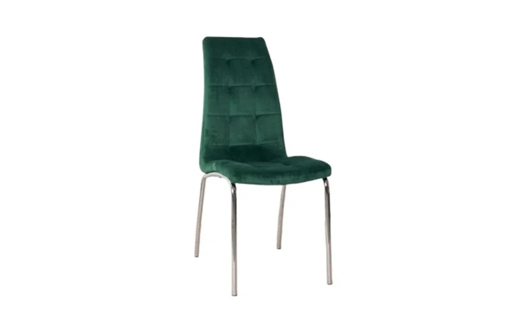 Set Masă Living Extensibilă DTM0101 Blat Ceramic Gri cu 4 Scaune Tapițate F630 Verzi 4