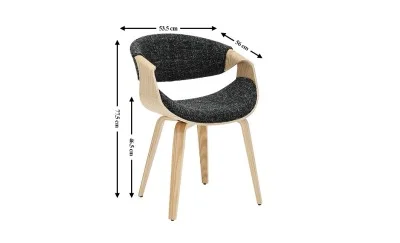 Scaun Living JY1829-7 Gri Inchis