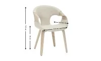 Scaun Living Tapitat JY6215X-M Bej