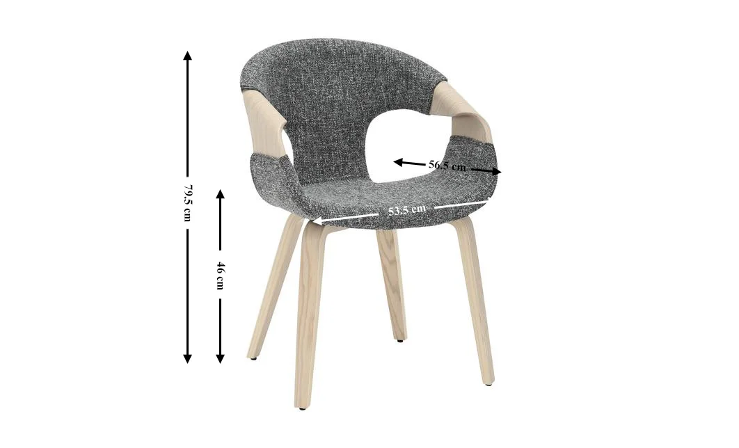 Scaun Living Tapitat JY6215X-M Gri 1