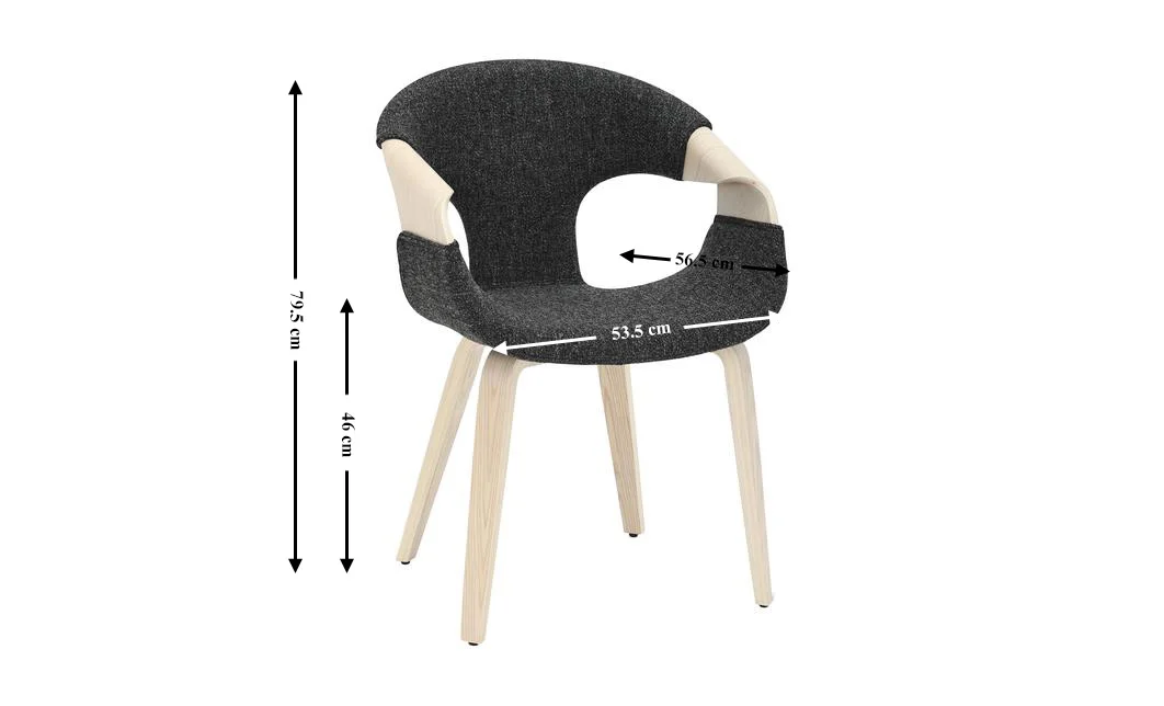 Scaun Living Tapitat JY6215X-M Gri Inchis 1