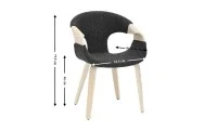Scaun Living Tapitat JY6215X-M Gri Inchis 1