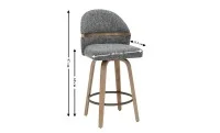 Scaun Bar JY3220X-M Gri