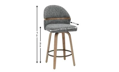 Scaun Bar JY3220X-M Gri