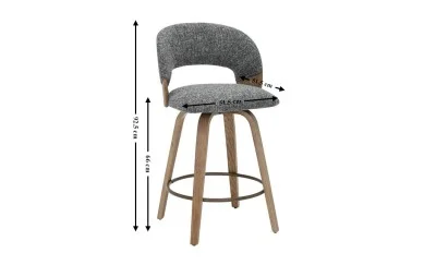 Scaun Bar JY3248X-M Gri