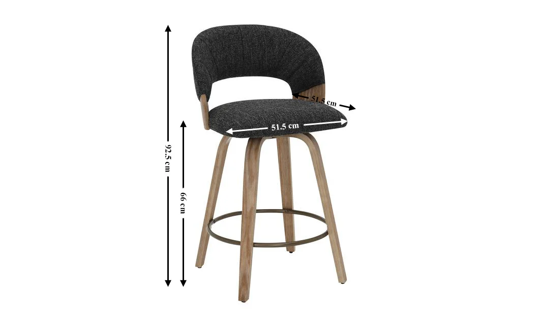 Scaun Bar JY3248X-M Gri Inchis 1