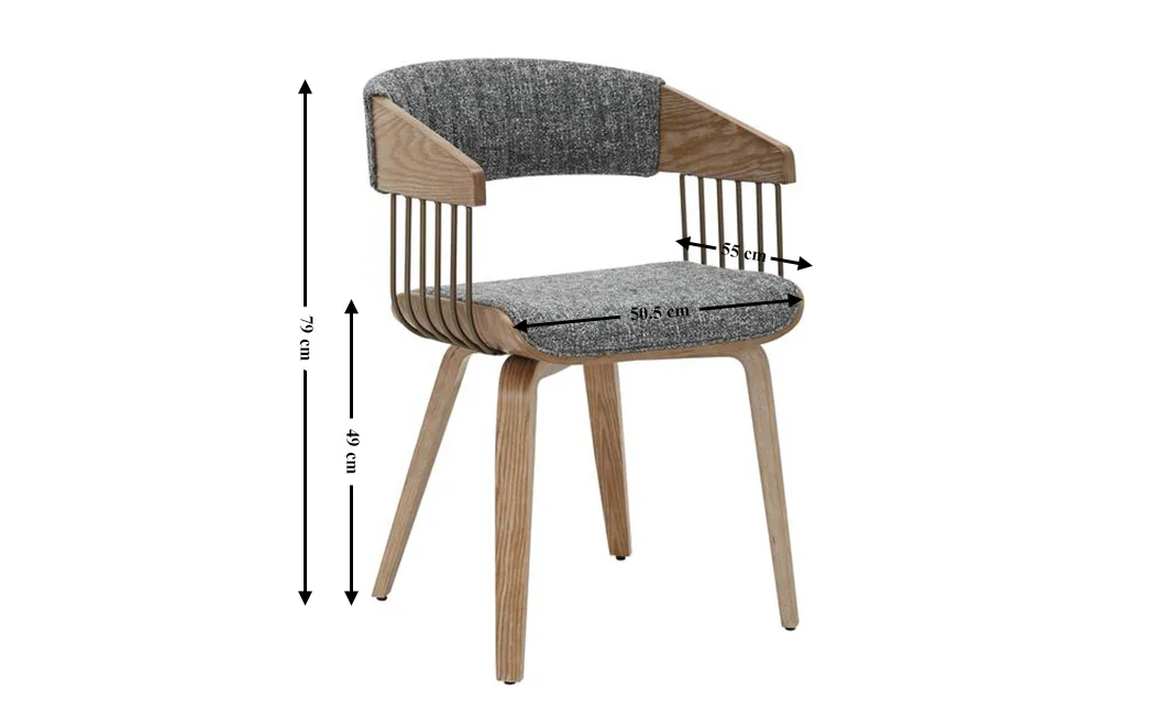 Scaun Living JY6342X-M Gri 1