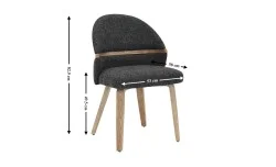 Scaun Living JY6415X-M Gri Inchis