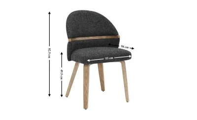 Scaun Living JY6415X-M Gri Inchis