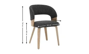 Scaun Living JY6450X-M2 Gri Inchis