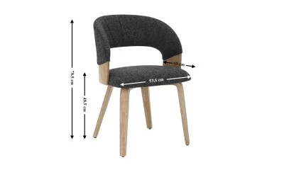 Scaun Living JY6450X-M2 Gri Inchis