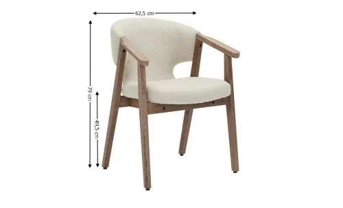 Scaun Living JY6386Q2-M2 Bej
