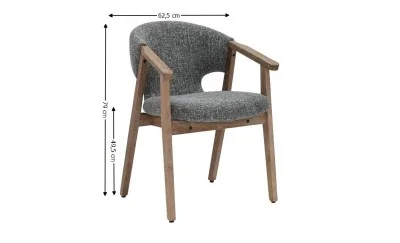 Scaun Living JY6386Q2-M2 Gri