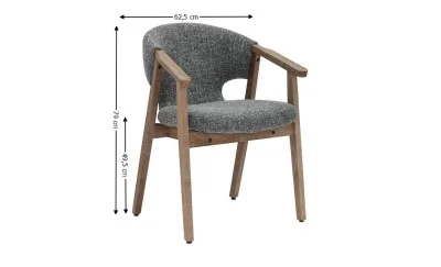 Scaun Living JY6386Q2-M2 Gri