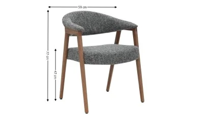 Scaun Living JY6410Q-M2 Gri