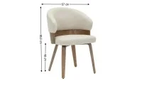 Scaun Living JY6448X-M Bej 1