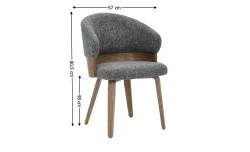 Scaun Living JY6448X-M Gri