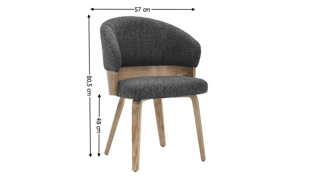 Scaun Living JY6448X-M Gri Antracit 1