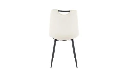 Set Masă Living Extensibilă Yense 125 Gri Lagun cu 4 Scaune Tapițate KJC0358 Bej