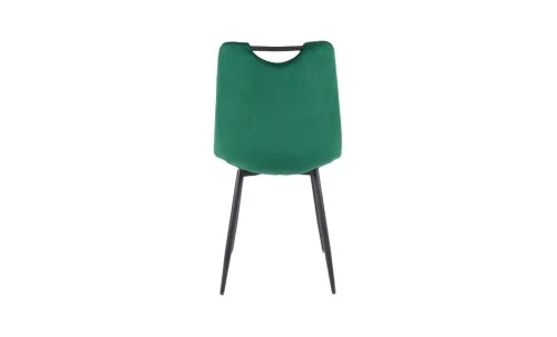 Set Masă Living Extensibilă KJT4711-1 Alb cu 4 Scaune KJC0358 Verzi