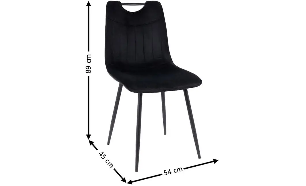 Set Masă Living Extensibilă DTM0101 Blat Ceramic Gri cu 4 Scaune Tapițate KJC0358 Negre 8
