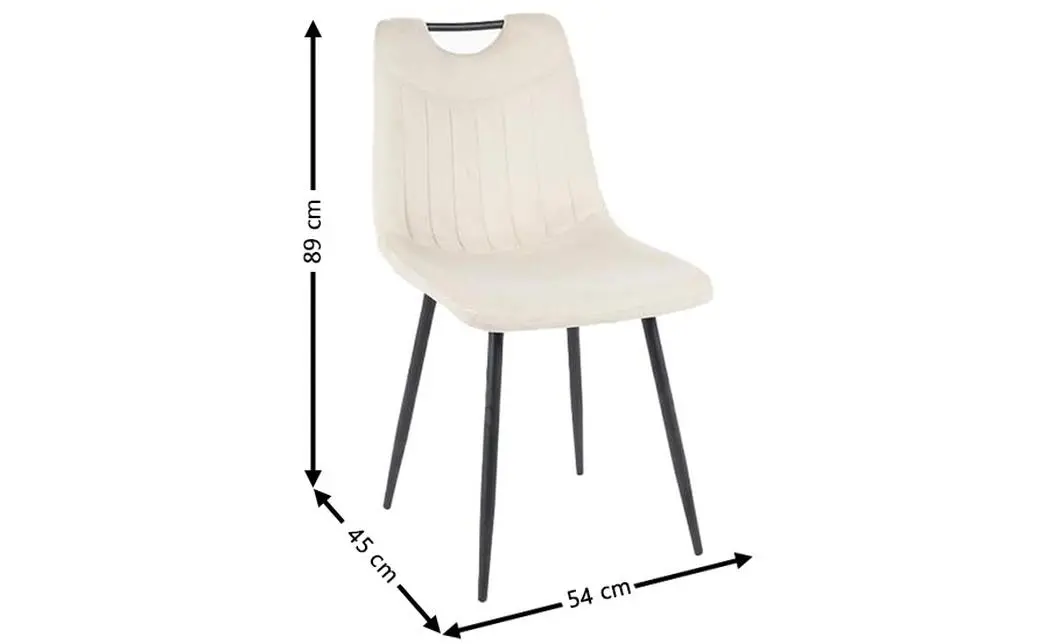 Set Masă Living Extensibilă KJT546 Gri cu 4 Scaune Tapițate KJC0358 Bej