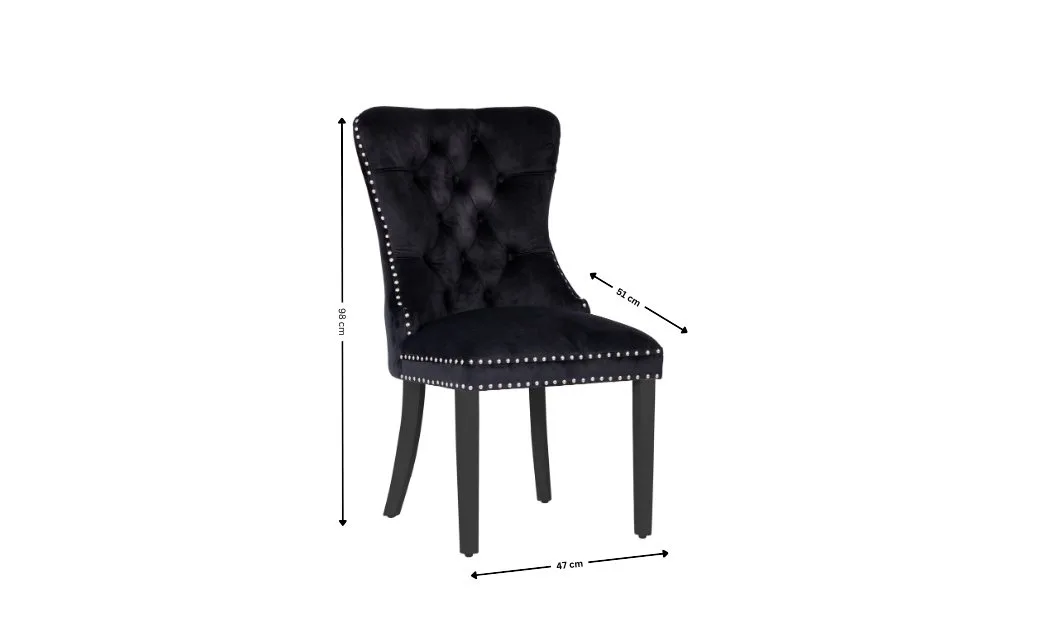 Scaun Living KJC005 Negru/Negru 1