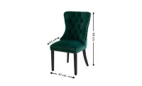 Scaun Living KJC005 Verde/Negru 2