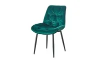 Set Masă Living Extensibilă Yense 125 Gri Lagun cu 4 Scaune Tapițate KJC0357 Verzi 4