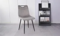 Set Masă Living Extensibilă DTM0101 CS Bej cu 4 Scaune KJC0358 Gri