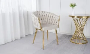 Scaun Living Tapitat KJC12 Bej