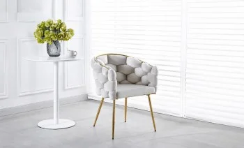 Scaun Living Tapitat KJC15 Bej