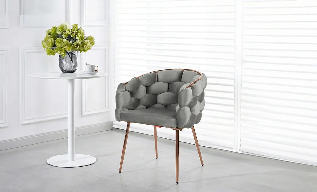 Scaun Living Tapitat KJC17 Gri