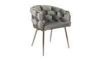 Scaun Living Tapitat KJC17 Gri 3