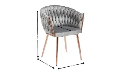 Scaun Living Tapitat KJC16 Gri