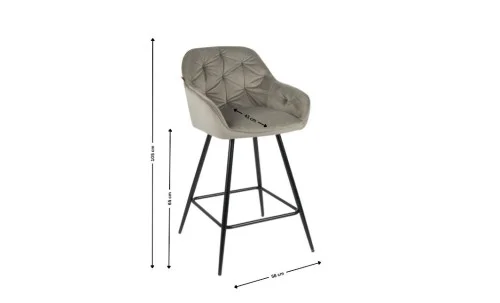 Scaun Bar KJC275 Gri