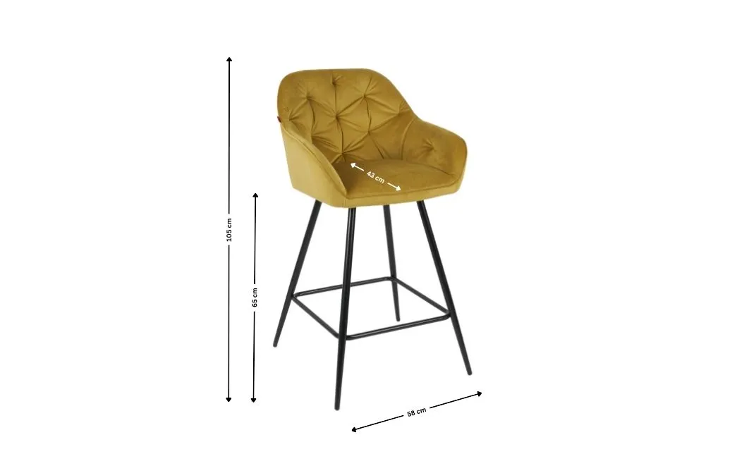 Scaun Bar KJC275 Mustar 6