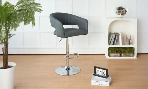 Scaun Bar KJC344 Gri