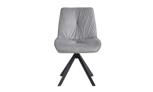 Set Masă Living Extensibilă KJT546 Gri cu 4 Scaune Tapițate KJC356 Gri