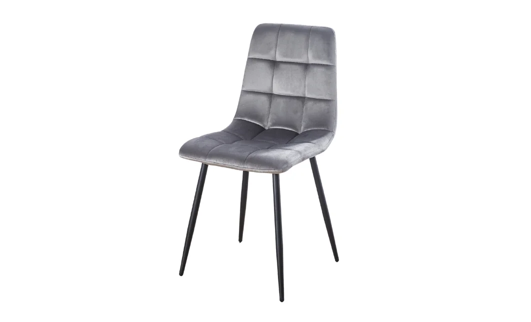 Set Masă Living Extensibilă KJT546 Gri cu 4 Scaune KJC37 Gri 2