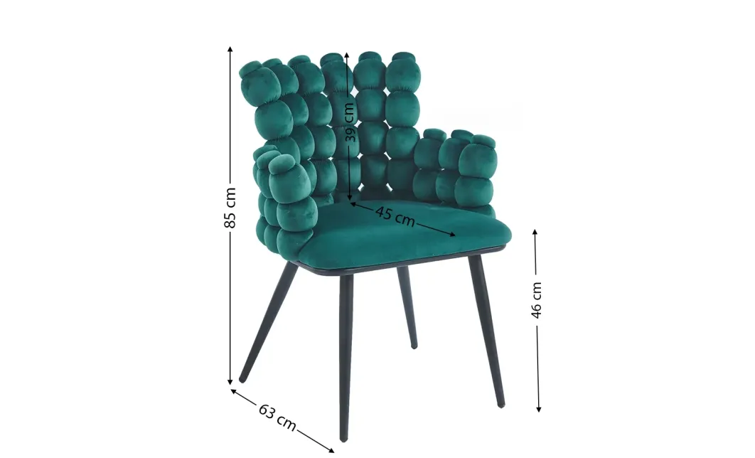Scaun Living Tapitat KJC374 Verde 1