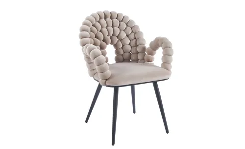 Scaun Living Tapitat KJC376 Bej