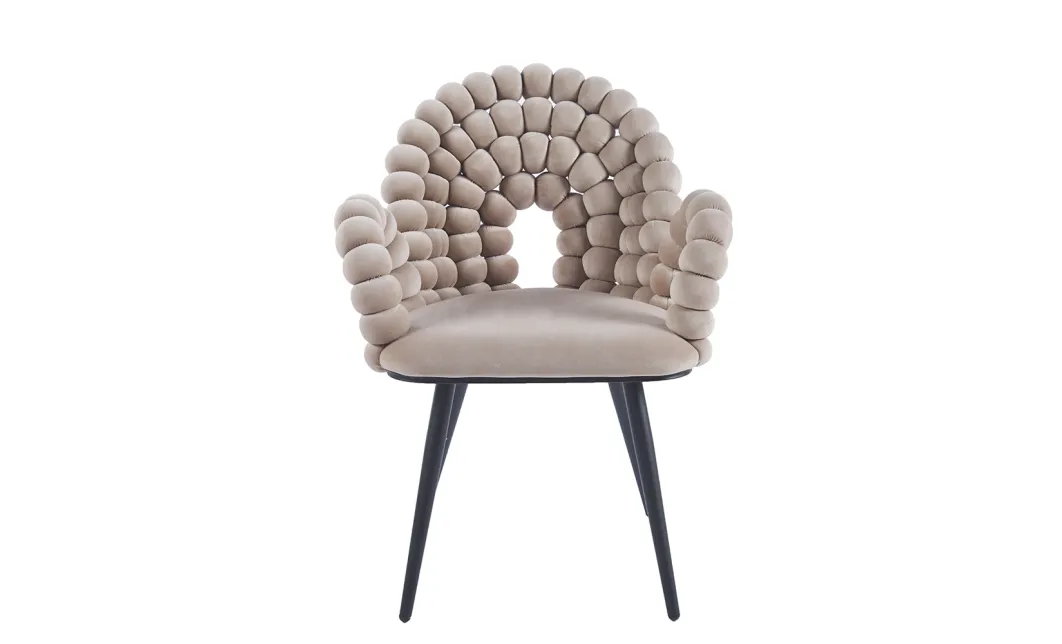Scaun Living Tapitat KJC376 Bej 4