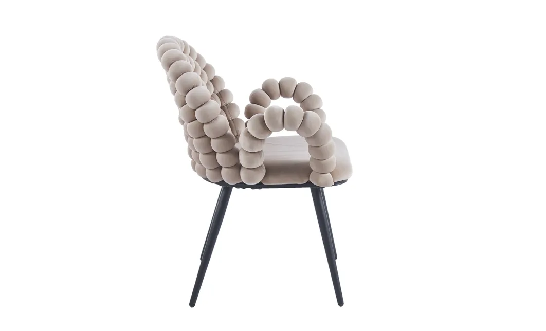 Scaun Living Tapitat KJC376 Bej 3
