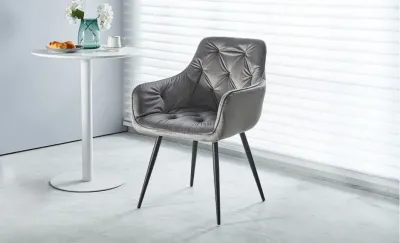 Scaun Living Tapitat KJC38 Gri