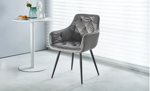 Scaun Living Tapitat KJC38 Gri
