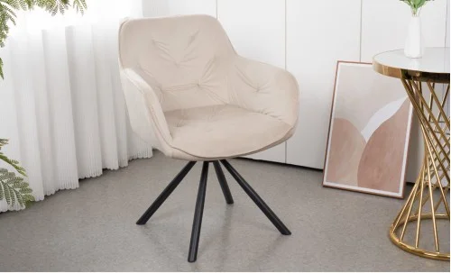 Scaun Living Tapitat KJC3849, Bej