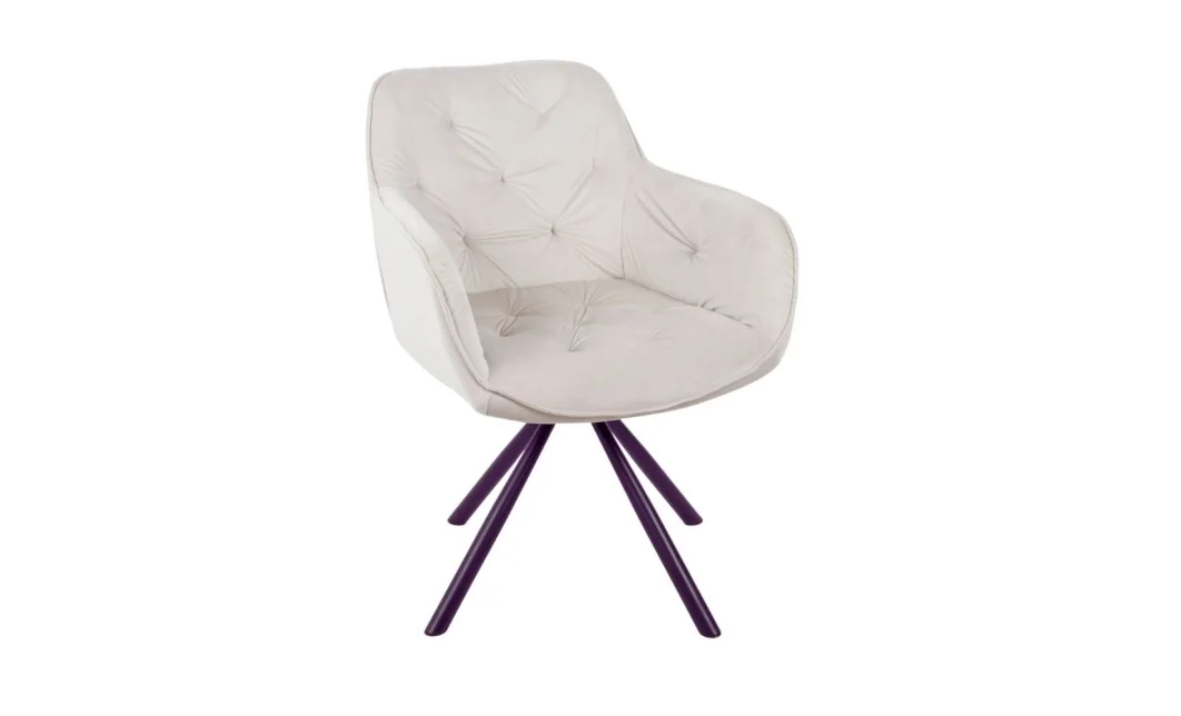 Scaun Living Tapitat KJC3849, Bej 4
